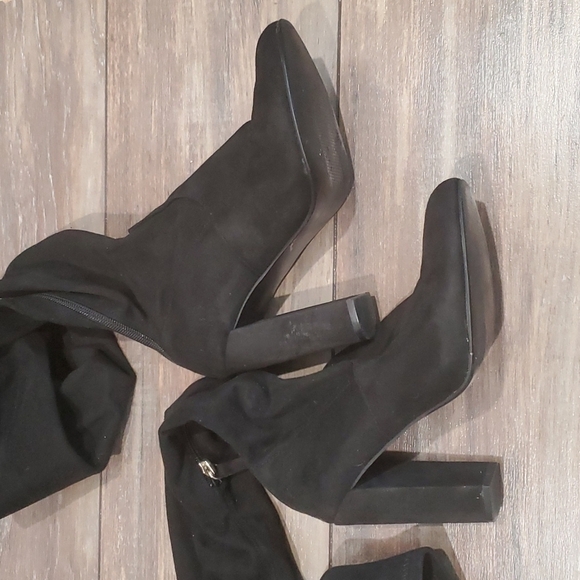 Steve Madden Emotional Suede Over the Knee Bootsheels shoes boots 7M - Picture 4 of 12